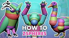 Using Zspheres in ZBrush