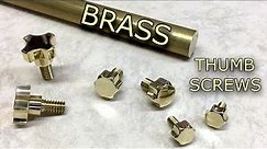 Making Custom Brass Thumbscrews