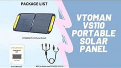 VTOMAN VS110 Portable Solar Panel 110W 19V | REVIEW