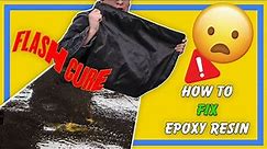 How To Repair Epoxy Resin - Fix Epoxy Dents Flash Cure - Countertop Epoxy - DIY Repair
