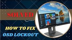 How to remove 𝐎𝐒𝐃 𝐋𝐨𝐜𝐤𝐨𝐮𝐭 in HP monitor Z24n | fix 𝐎𝐒𝐃 𝐋𝐨𝐜𝐤𝐨𝐮𝐭 HP monitors | power button lockout