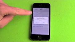 iPhone 5s Erase All Content and Settings