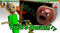 Little Apple Plays Baldis Basics for the first time!