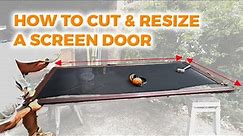 How To Cut & Resize A Screen Door (Crimsafe Door)