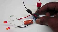 How to make A Dual LED Blinking Circuit Using Relay and Capacitor | Electronic Projects DIY
