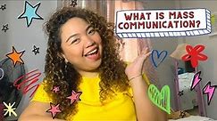 WHAT IS MASS COMMUNICATION? | My Journey as a Mass Communication Graduate in the Philippines