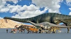 Dinosaur Size Comparison | 3d Animation Comparison | Real Scale Comparison (60FPS)