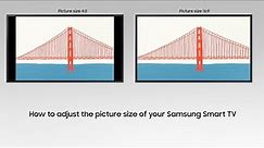 How to adjust the picture size on your Samsung Smart TV