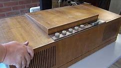 HMV Stereomaster 23301 Radiogram overhaul Pt1 of 3 - BSR UA70 turntable