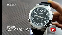 Casio AMW-870-1AV Latest Analog Digital Dual Function Men's Watch World Time