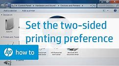 How to print double-sided in Windows 7 for HP printers | HP Support
