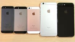 iPhone 5 vs iPhone 5S vs iPhone SE vs iPhone 6S Plus vs iPhone 7 Plus