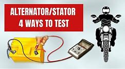 Test a Motorcycle Alternator Stator & Charging System | 4 best ways | How to