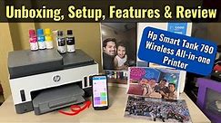 Hp Smart Tank 790 Wireless Printer Unboxing, Setup, Features & Review | All in one Ink Tank Printer