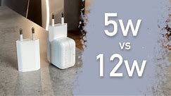 Apple 5w vs 12w Charger (+unboxing)