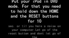 How to fix ipod when it won't turn on. (Tutorial)