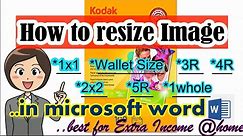 How to Resize Image (1x1, 2x2, wallet size, 3R, 4R,5R,1wholesize) #Best for Extra Income @ home 2020