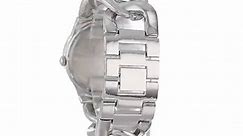 Geneva Women's 2380-Silver-GEN Oversized Interlocked Chain Band Watch