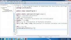 Java Tutorial 4: Java Programming Example