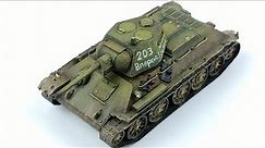T-34 mod. 1942 Zvezda 1/72 - Full Build Video