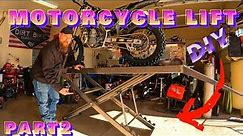 DIY motorcycle lift. part 2