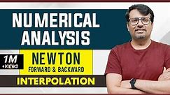 Interpolation Formula -Newton Forward & Backward | Example and Solution