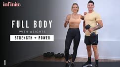 45 Min FULL BODY WORKOUT with WEIGHTS | Strength & Power