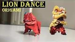 How to Make Paper Origami Lion Dance (Lien Quoc Dat) - Step by Step