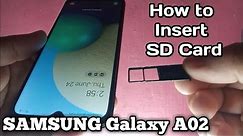 How to Insert SD Card in Samsung Galaxy A02