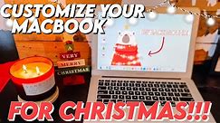customizing your MACBOOK for CHRISTMAS | How to set an animated GIF as your MacBook background