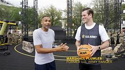 Grant Hill and Marshall Plumlee Try to Score on 40-Foot Basketball Hoop
