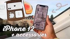 White iPhone 12 unboxing🤍 + accessories