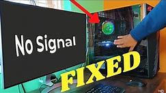 ✅ My Computer is Showing "NO SIGNAL" On Computer Monitor. Solve Lenovo or Dell or HP or All Monitor