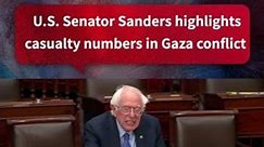 U.S. Senator Sanders highlights casualty numbers in #gaza conflict