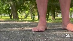 Without shoes, with a purpose: a walk with 'The Barefoot Guy'