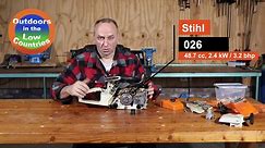 Stihl 026 Chainsaw Repair of AV system and contact switch