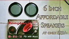 SONGBIRD 6 INCH ROUND SPEAKER REVIEW | SPEAKERS ONLY AT 699/- | BUDGET SPEAKERS FOR CAR