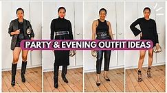 All Black Party and Evening Outfit Ideas: Dinner drinks | Date Night | Festive looks