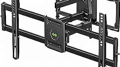 USX MOUNT Full Motion TV Wall Mount for Most 47-84 inch Flat Screen/LED/4K TV, TV Mount Bracket Dual Swivel Articulating Tilt 6 Arms, Max VESA 600x400mm, Holds up to 132lbs, Fits 8” 12” 16" Wood Studs