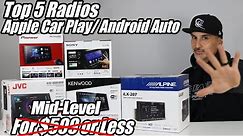 The 5 Best Car Stereo Head units/ Radios with Apple Car Play & Android Auto for under $xxx