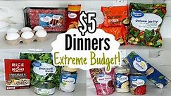 $5 DINNERS | FIVE Quick & Easy Cheap Dinner Recipes Made EASY! | Walmart Cheap Meals | Julia Pacheco