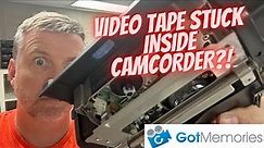 How to Remove a Stuck Video Tape in a Camcorder - Sony Digital 8 Tape Camera Removal