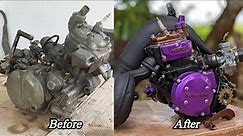 KDX125 Engine full Restoration | Kawasaki KDX KIPS Power Valve