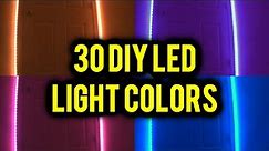 30 DIY LED Light Colors