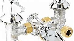 Central Brass 1177-A Central Brass Two Handle Shelf Back Bathroom Faucet Chrome