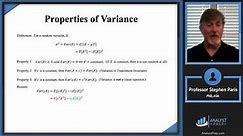 Properties of Variance (SOA Exam P – Probability – Univariate Random Variables Module)
