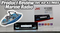 JVC KD-X37MBS Review and Demo Marine Radio Stereo Head-unit for Boats or UTVs