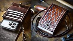 Making A Custom Designed Leather Cell Phone Bag - Leather Craft