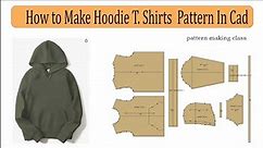 How To Make Hoodie T-shirt Pattern In Cad software| T-shirt Pattern Making In Richpece Cad