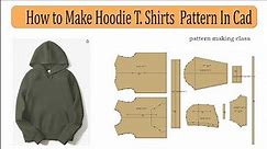 How To Make Hoodie T-shirt Pattern In Cad software| T-shirt Pattern Making In Richpece Cad